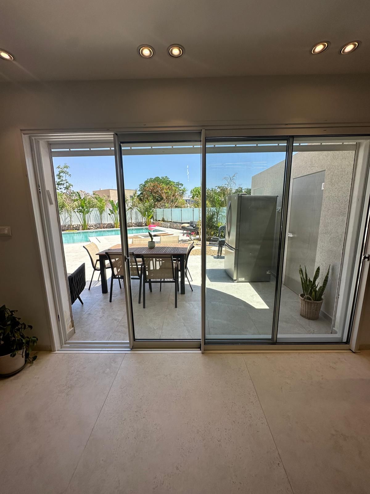 White patio slider glass replacement